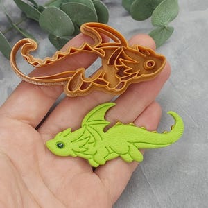 Dragon clay cutter, Mystical Flying Dragon Polymer Clay Cutter, Earrings clay cutter Polymer clay cutter