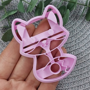 Stanley Topper Fox Cutter, Stanley CUP TOPPER cutter, Tumbler Topper Cutters, Clay Cutters, Cutters for Polymer Clay, Fox Clay Cutter
