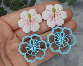 Hibiscus flower Polymer Clay Cutter,  Tropical Flower clay cutter, Tropical clay cutter, Summer Clay Cutter