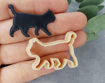 Cat Cutter, Cat animal clay cutter, Animal clay cutter Polymer clay cutter Cat, Shaped polymer clay cutter