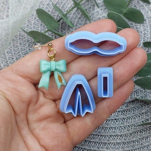 Bow Polymer Clay Cutter, Build a Bow Clay Cutters, Earrings clay cutter, Polymer clay cutter, 3D Printed Clay Cutter