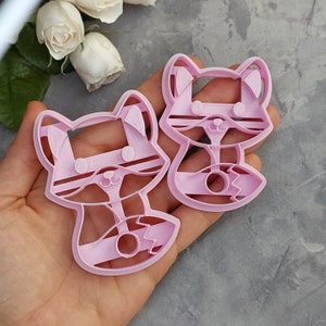 Stanley Topper Fox Cutter, Stanley CUP TOPPER cutter, Tumbler Topper Cutters, Clay Cutters, Cutters for Polymer Clay, Fox Clay Cutter