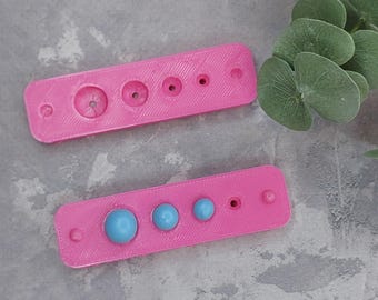 Polymer Clay Bead Hole Piercing Tool: 4-10mm Round Bead Roller