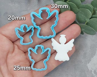 Angel Clay Cutter, Angel Christmas Polymer Clay Cutters, Christmas clay cutter, Winter clay cutter, Holiday polymer clay cutter
