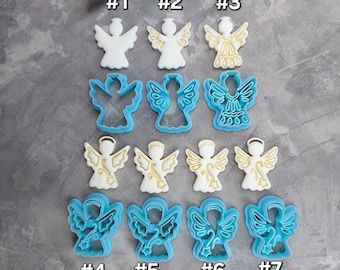 Angel Clay Cutter, Angel Christmas Polymer Clay Cutters, Christmas clay cutter, Winter clay cutter, Holiday polymer clay cutter