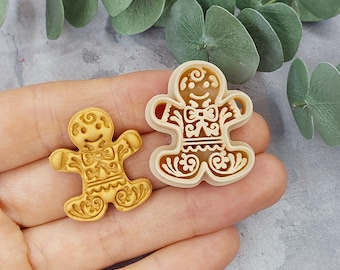 Gingerbread man Clay Cutter, Christmas  clay cutter, Christmas clay cutter, Winter clay cutter, Holiday polymer clay cutter