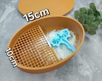 Powder Container, Cornstarch Storage Box for Clay Artists, Cornstarch Container, Polymer Clay Tools, Polymer Clay Powder Container