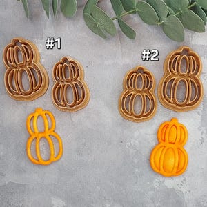 Fall pumpkin clay cutter, Fall clay cutter, Halloween clay cutter, Autumn clay cutter