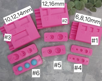 Bead Polymer Clay Roller, Bead Hole Polymer Clay Tool,Bead Hole Piercing Clay Tool for Drilling a Hole in Clay, Bead roller tools
