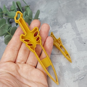Sword Clay Cutter, Shaped polymer clay cutter, Halloween clay cutter