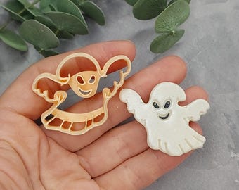 Cortador de arcilla fantasma, cortador de arcilla de Halloween, cortador de arcilla de Halloween espeluznante, cortador de arcilla de otoño