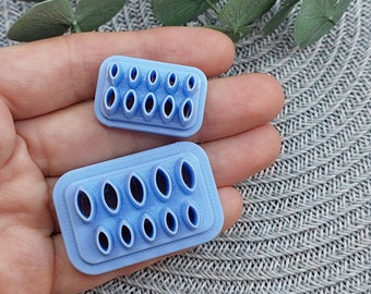 Flower Leaf Clay Cutters, Mini Micro Floral Petal cutter, Micro polymer clay cutter, Micro petal cutter, Polymer clay cutter, Micro cutter