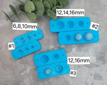 Bead Hole Polymer Clay Tool,Bead Hole Piercing Clay Tool for Drilling a Hole in Clay Bead, Round Shape Bead Roller, Bead roller tools