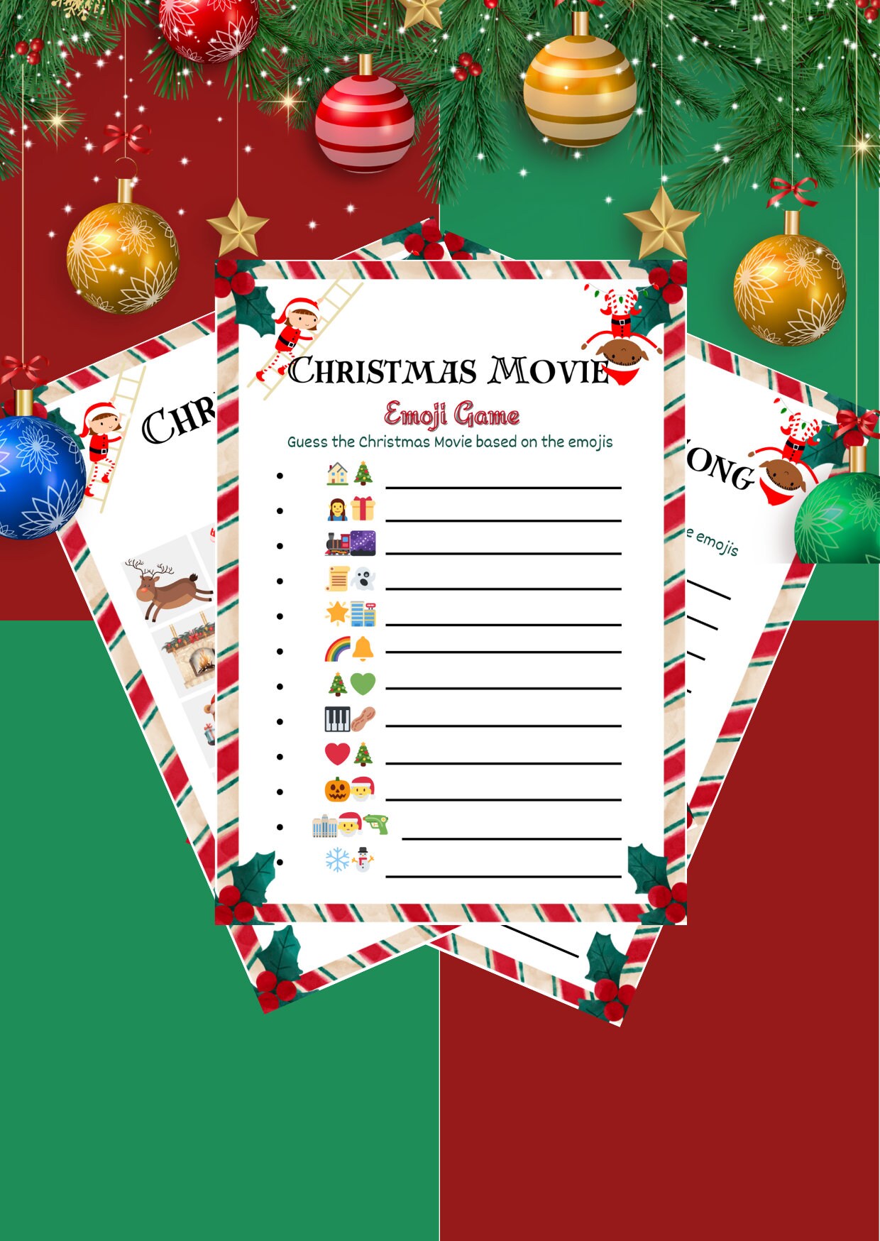 Printable Christmas Game Bundle - Il Fullxfull.5647142647 Q4my