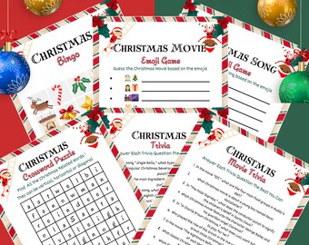 Printable Christmas Game Bundle Christmas Party Games Christmas Games ...