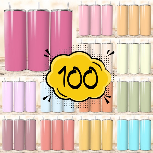 PASTEL Colors Tumbler Wrap PNG Sublimation Designs Mega Bundle | Solid Color Tumbler Backgrounds HUGE Bundle Download