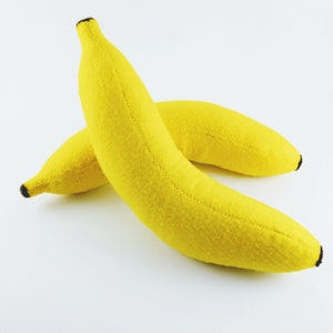 Cartamodello PDF Banana in feltro - Cartamodello PDF da cucire + Tutorial passo dopo passo - Gioca con il cibo a dimensioni reali immagine 2