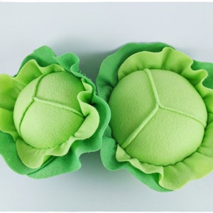 Felt Cabbage PDF Pattern - PDF Sewing Pattern + Tutorial step by step - Play Food in Real Size