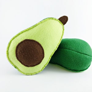 Felt Avocado PDF Pattern - Sewing Pattern + Tutorial step by step - Educational Toy - Play Food in Real Size