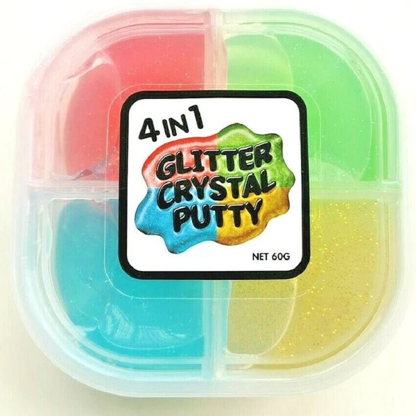 4 in 1 Glitter Crystal Putty