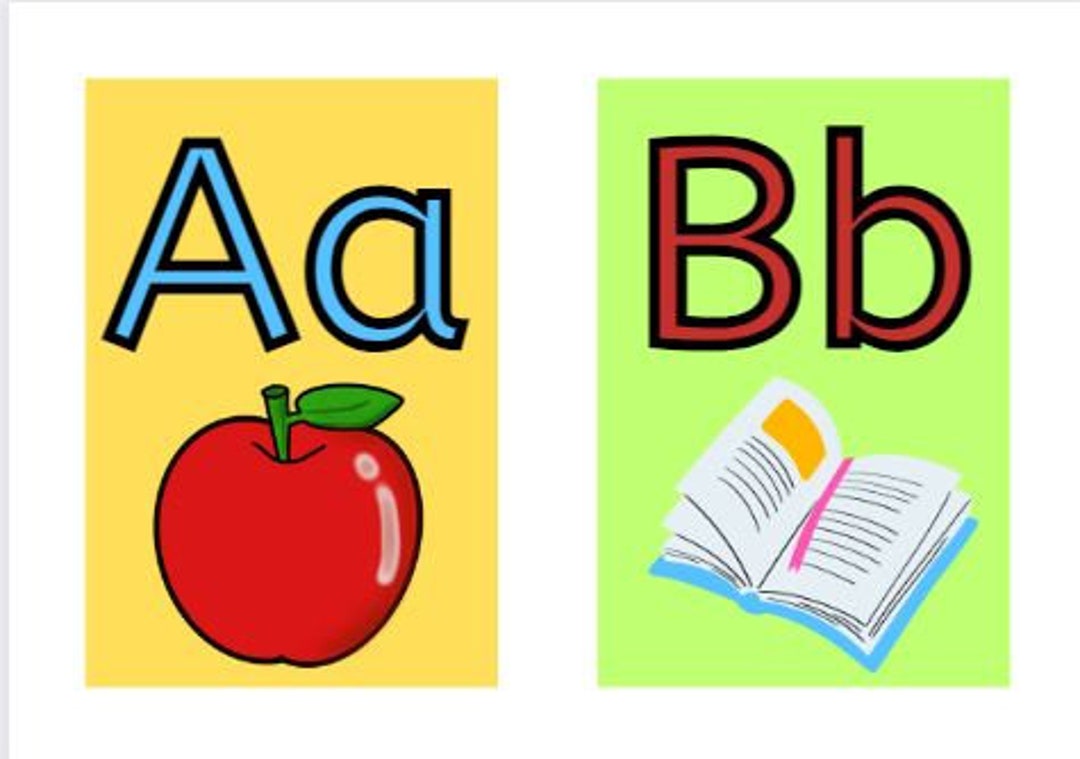 Printable ESL Alphabet Flash Cards Etsy