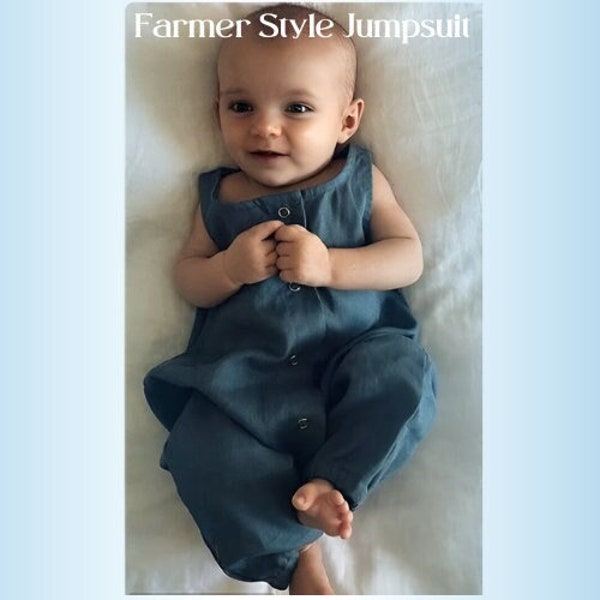 Country-inspirierter Baby Strampler - Unisex Newborn Jumpsuit in solidem Ton, ideal für Fotoshootings & Geschenke