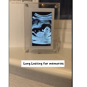 Unique 5 Inch Acrylic Digital Photo Frame, Perfect Memory Keeper, Great Housewarming Gift-perfect for Pregnant mother's image 2