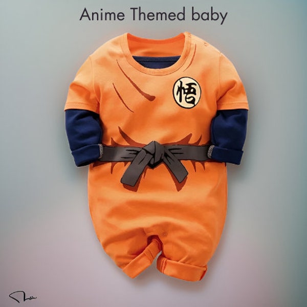 Anime Superhero Baby Romper, Newborn  romper long sleeve , Soft Cotton Jumpsuit, Fun Baby boy or Girl Clothes, Ideal Anime Fans Gift