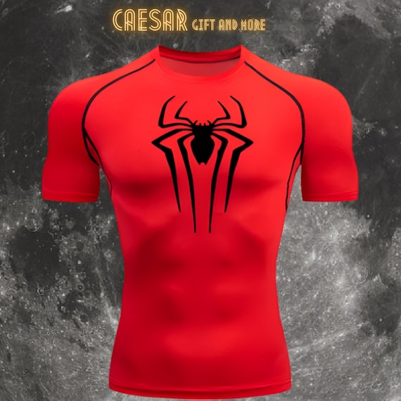 Spider-man Compression T-shirt Breathable Gym T-shirt 