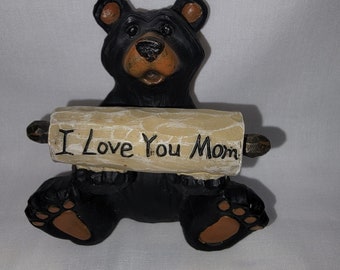 Bear Figurine- Family Bears "I Love You Mom"