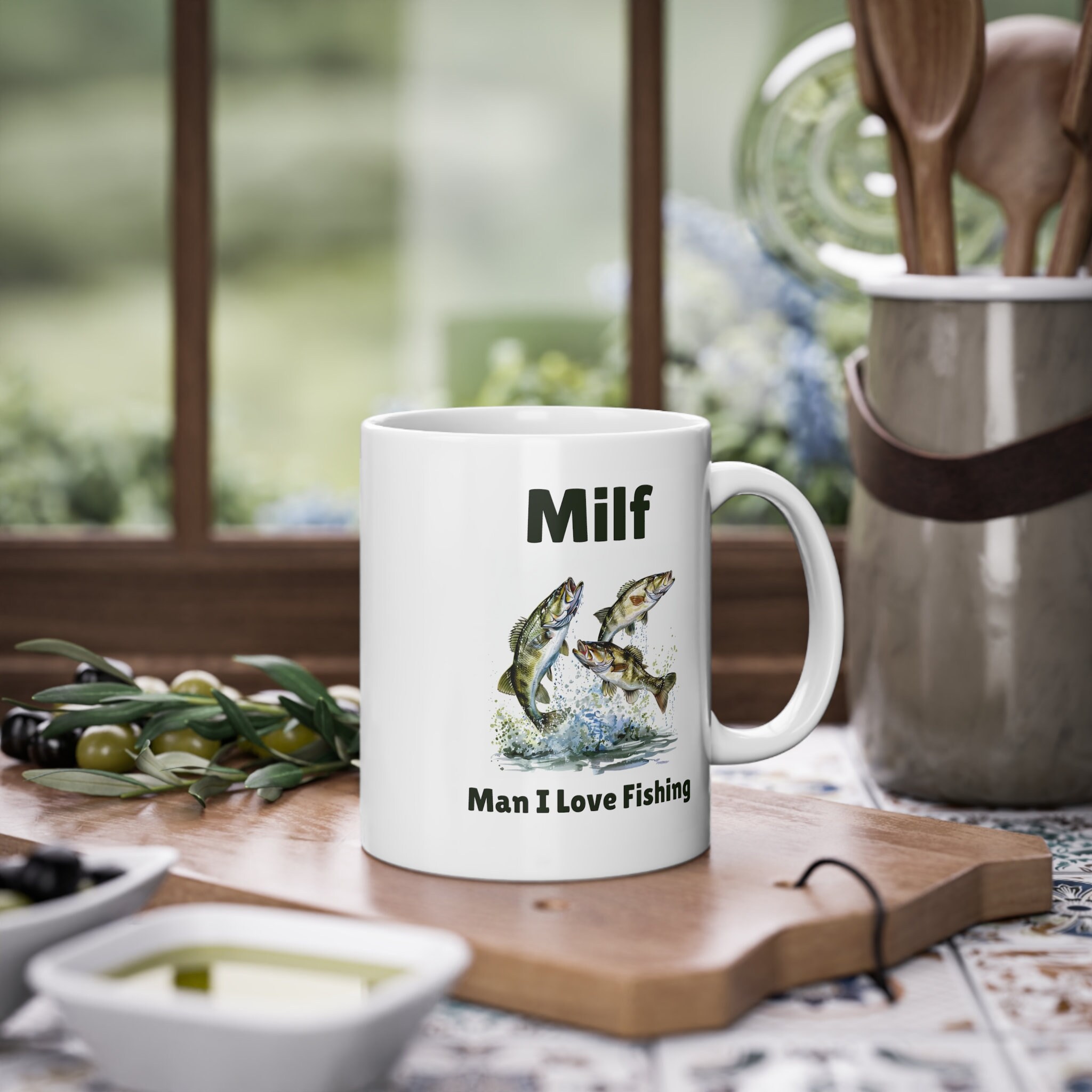 Milf, Funny Man I Love Fishing Mug