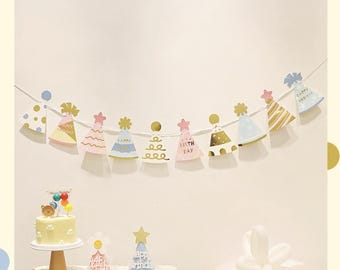 Pancarta de Feliz Cumpleaños / Guirnalda para Fiesta Infantil, Decoración de Pared