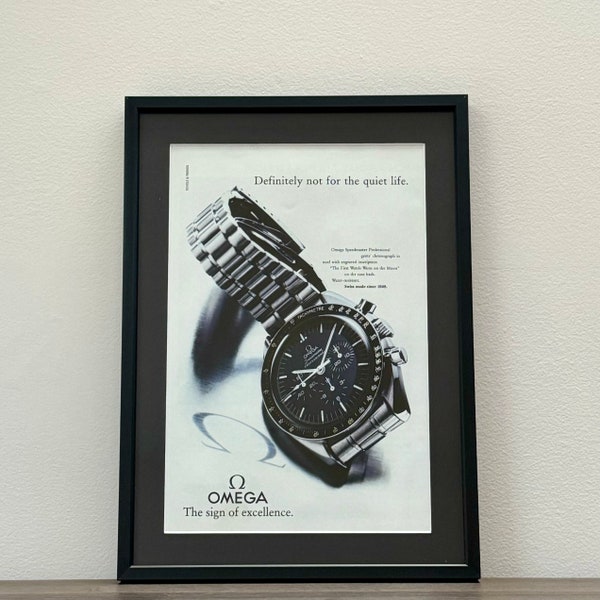 Original Vintage Omega Speedmaster Advertisement 1992