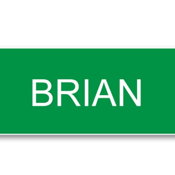 Office Space BRIAN Chotchkie's Flair Pin Fastener Name Badge Halloween Costume Prop