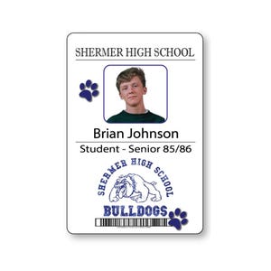 Distintivo con nome del costume di Halloween di Brian Johnson del BREAKFAST CLUB con spilla e bottone