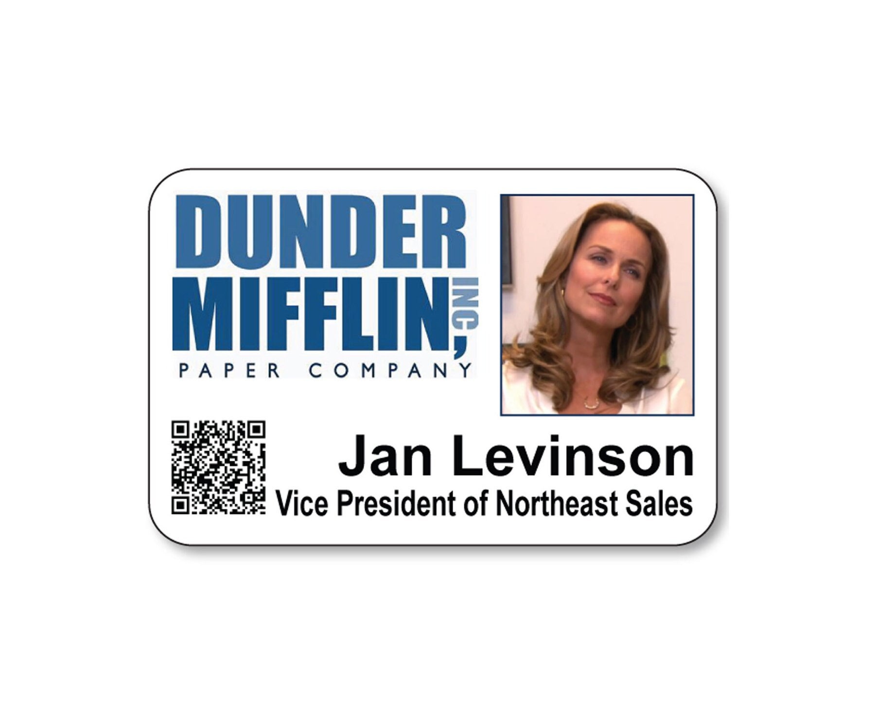 The Office Pam Halpert Beesly Dunder Mifflin ID Badge Card Download Image  Name Tag Cosplay Costume