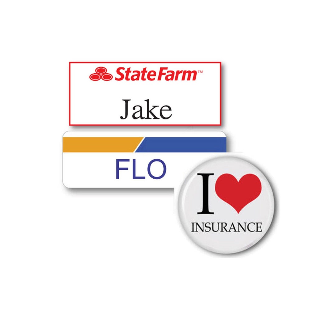 JAKE From State Farm and FLO Badge and Button Halloween - Etsy