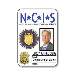 Imán para disfraz de Halloween o cosplay de NCIS LEROY JETHRO Gibbs