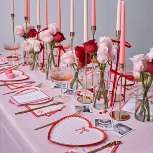 Valentines Cocktail Napkins - Red & Pink Paper Napkins - Galentines Party - Pack of 20 image 6