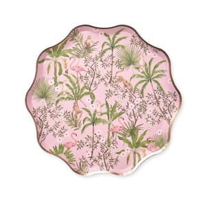 Palm Beach Party Plates - Palm Royale Theme, Beverly Hills, Hotel Theme, Bachelorette Party, Bridal Shower Tropical, Dessert Plates