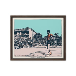 20"x16" - DR J at Rucker Park Classic - Framed canvas
