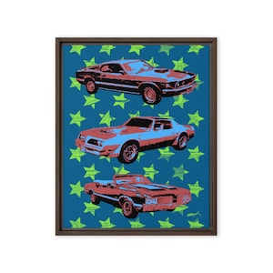 16&quot;x20&quot; - American Muscle Pop - Framed canvas