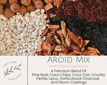 Aroid Mix 12 cups - a premium potting mix for philodendron, monstera, alocasia, anthurim, pothos, syngonium, and other tropical houseplants