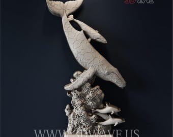 マッコウクジラ（3Dブループリント） - Etsy 日本
