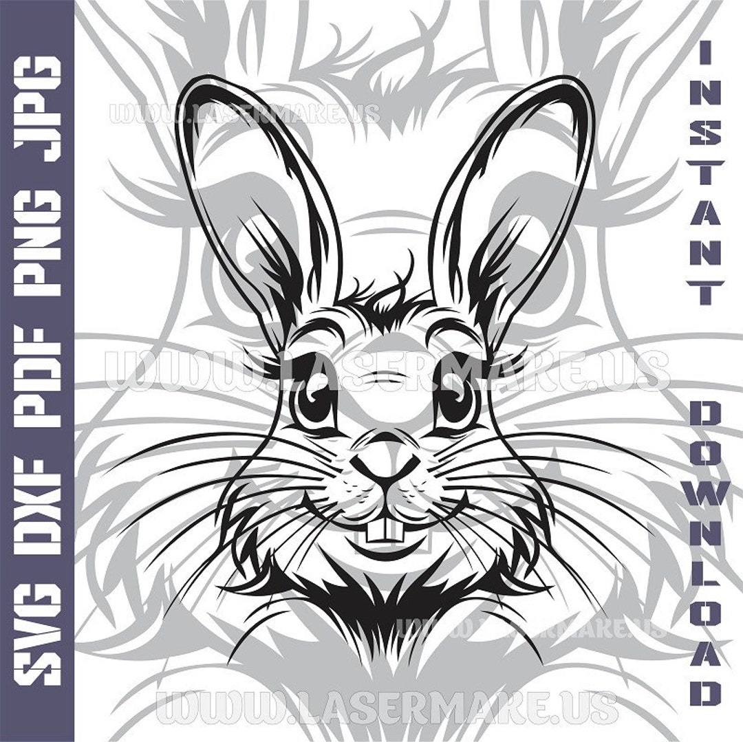Rabbit SVG File | Cut File for Cricut | Printable Png| SVG Dxf Cut ...