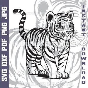 Tiger SVG file | cut file for cricut | printable png| SVG dxf cut files | laser file | digital download | SVG | cricut
