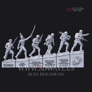 US Army Veteran STL File: CNC Carving Template (Digital Files)
