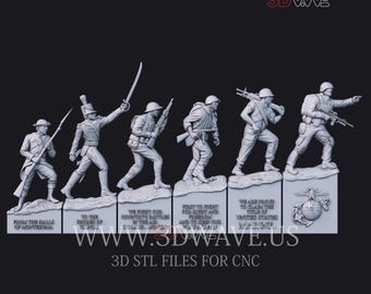 US Army veteranen STL-Datei: CNC-Schnitzvorlage (Digitale Dateien)