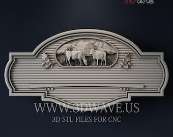 3D Farm Welcome Sign - Home Decor Wall Art STL CNC Files Digital Download