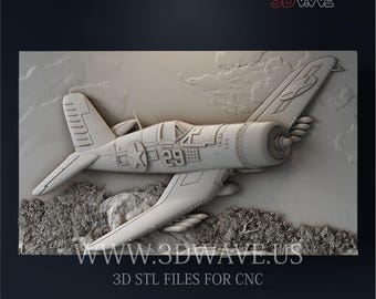 Archivo STL 3D: Patrón digital de avión / Plantilla de tallado CNC / Archivos digitales